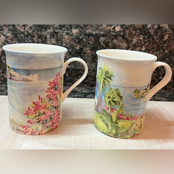 Carole Holding Studios Bermuda Mugs in Fine Bone China set of 4 - Picture 6 of 16